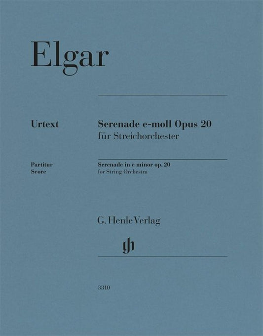 Sérénade en mi mineur, op. 20 | Edward Elgar | Orchestre à cordes | Partition