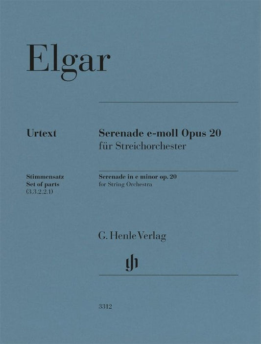 Sérénade en mi mineur, op. 20 | Edward Elgar | Orchestre à cordes | Jeu de parties