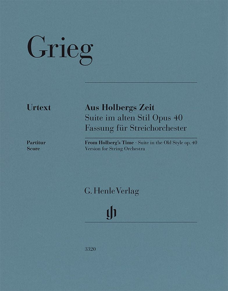 Suite Holberg, op. 40 | Edvard Grieg | Ensemble de chambre | Partition