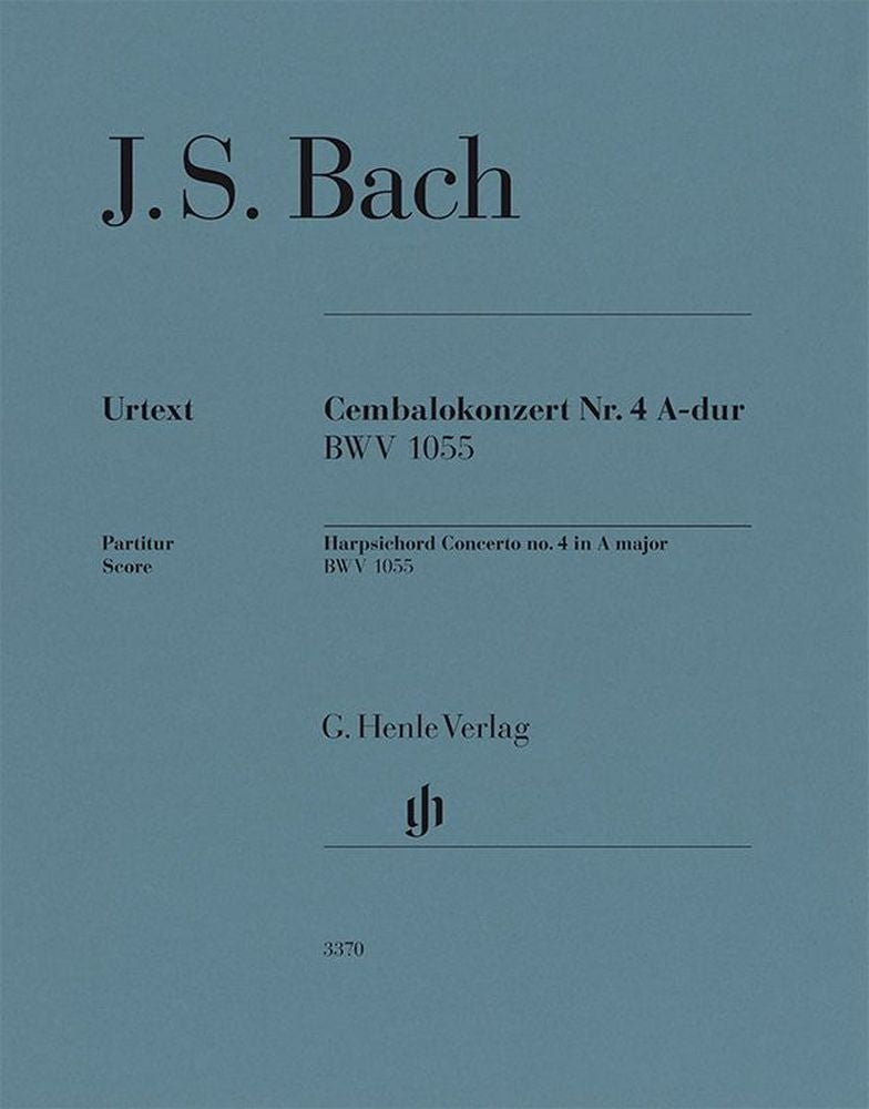 Concerto pour clavecin n° 4 en la majeur, BWV 1055 | Johann Sebastian Bach | Orchestre | Partition