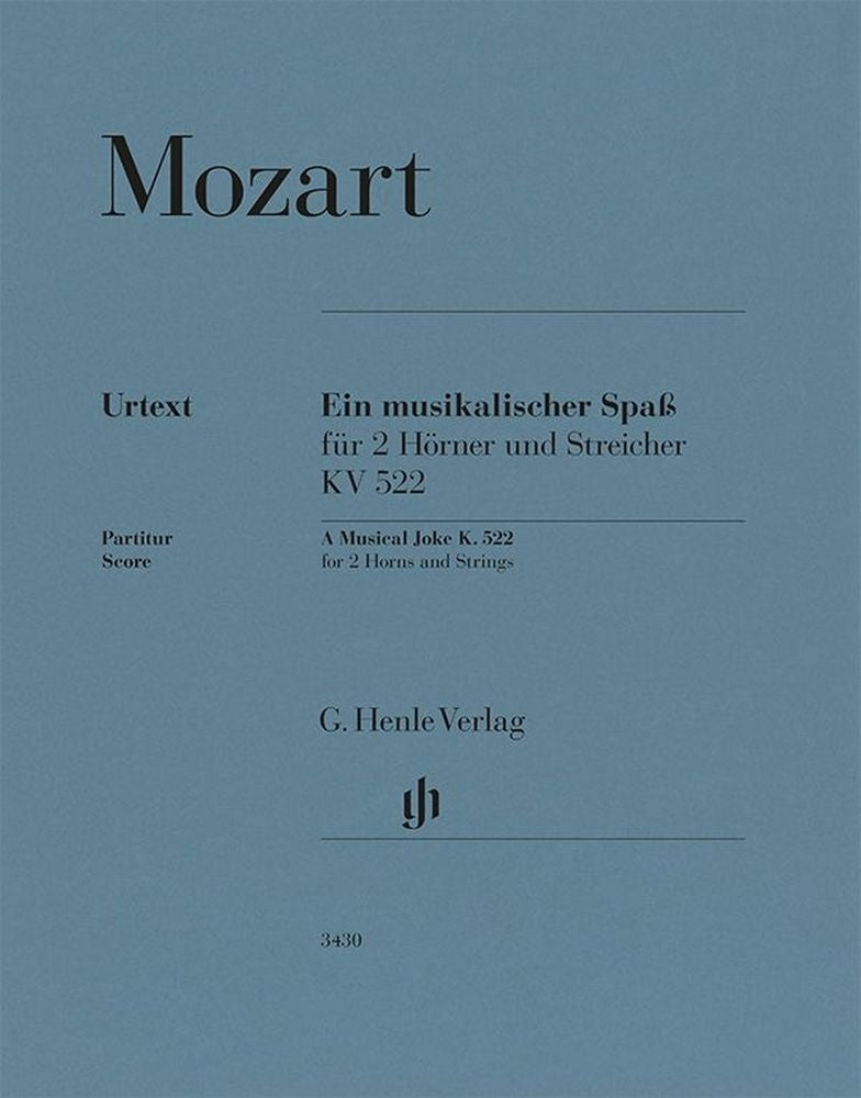 Une plaisanterie musicale, K. 522 | Wolfgang Amadeus Mozart | Violon | Partition