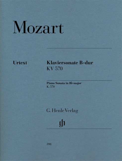 Sonate pour piano en si bémol majeur, K. 570 | Wolfgang Amadeus Mozart