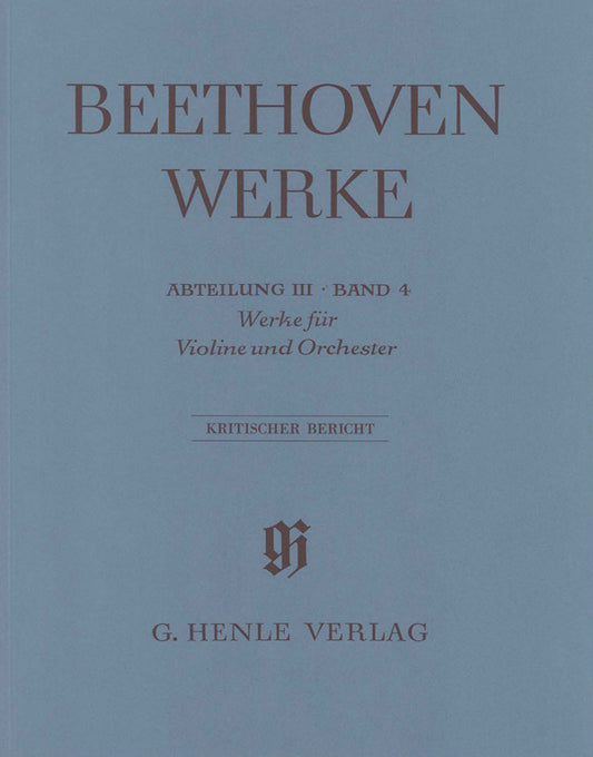 Œuvres pour violon et orchestre - Broché | Ludwig van Beethoven