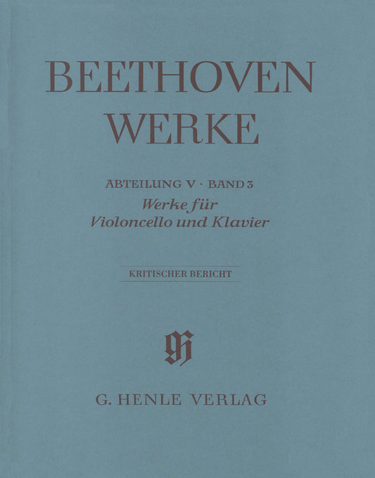 Œuvres pour violoncelle et piano | Ludwig van Beethoven