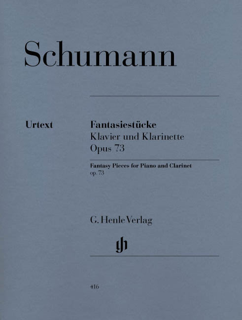 Fantasy Pieces For Clarinet And Piano Op.73 de Robert Schumann, Livre pour clarinette et Piano
