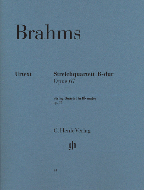Quatuor à cordes en si bémol majeur, op. 67 | Johannes Brahms