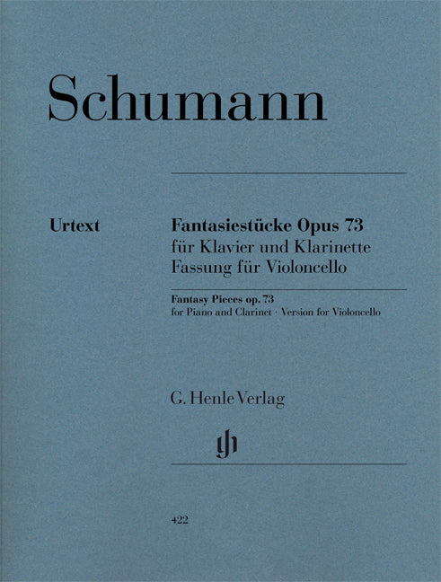 Fantasy Pieces For Piano And Clarinet Op.73 de Robert Schumann, Livre pour violoncelle et Piano
