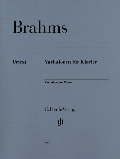 Variations pour piano | Johannes Brahms