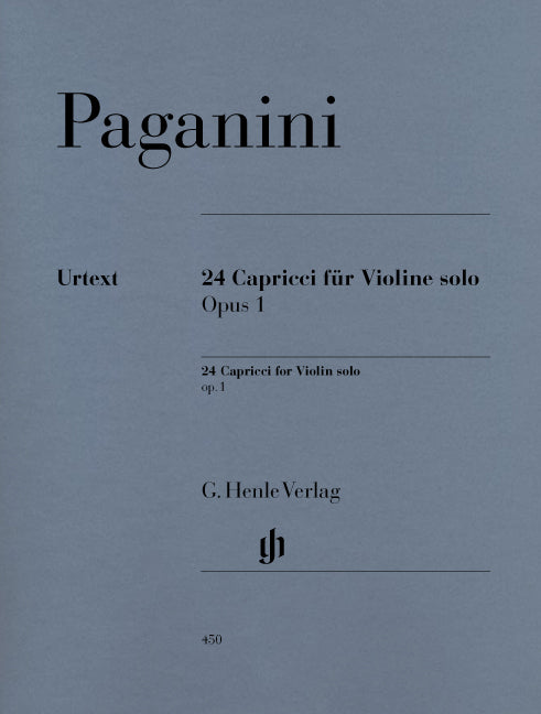 24 Capricci, op. 1 | Niccolò Paganini | Violon