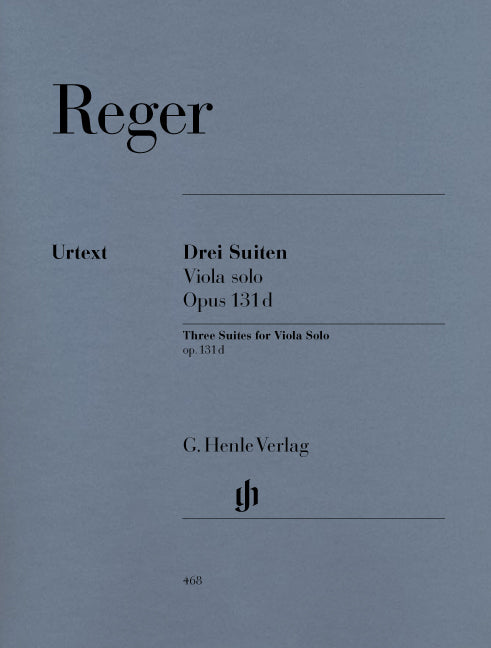 3 suites, opus 131d | Max Reger | Alto