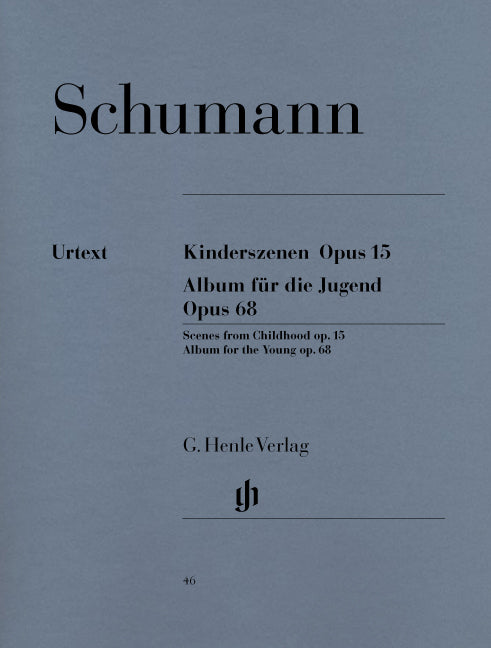Kinderszenen Op.15/Album Fur Die Jugend Op.68 de Robert Schumann, Livre pour piano