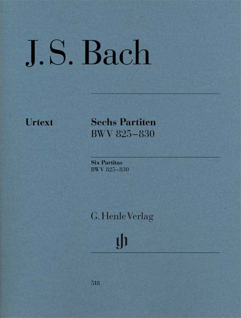 Six Partitas, BWV 825-830 | Johann Sebastian Bach | Piano | Livre | HN 518