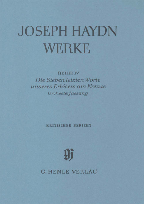Les Sept Dernières Paroles - version pour orchestre | Franz Joseph Haydn