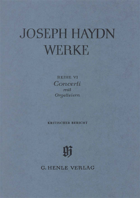 Concerti avec lires organisées - Commentaire critique | Franz Joseph Haydn