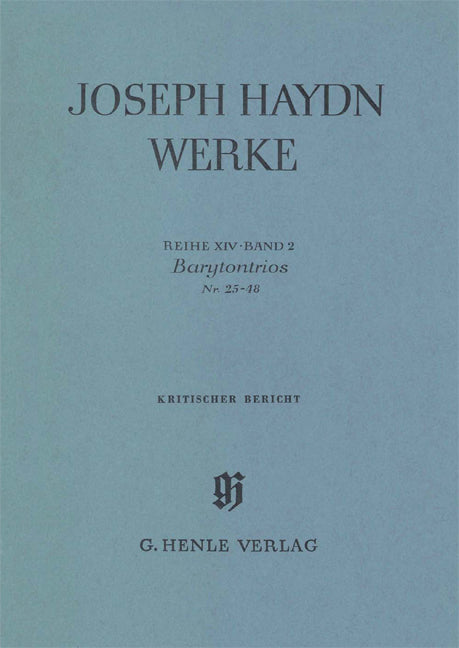 Trios pour baryton n° 25-48 - Commentaire critique | Franz Joseph Haydn