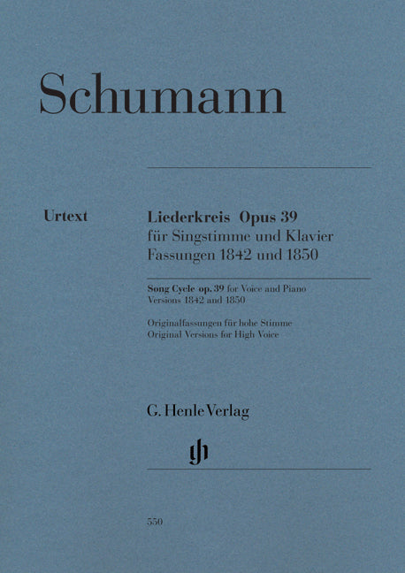 Cycle de mélodies, op. 39, pour voix et piano | Robert Schumann