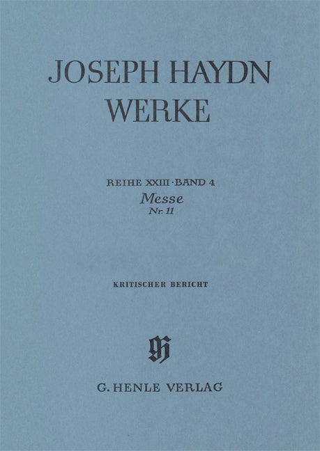 Série XXIII, volume 4 - Messe n° 11 | Franz Joseph Haydn