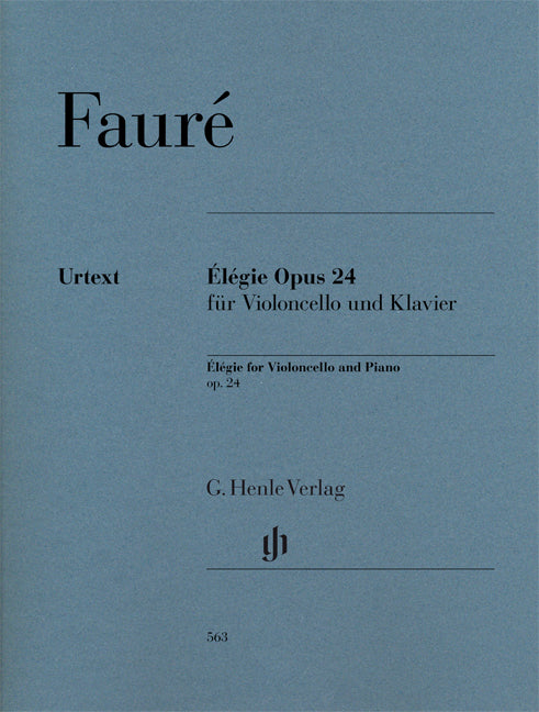 Élégie, op. 24, pour violoncelle et piano | Gabriel Fauré