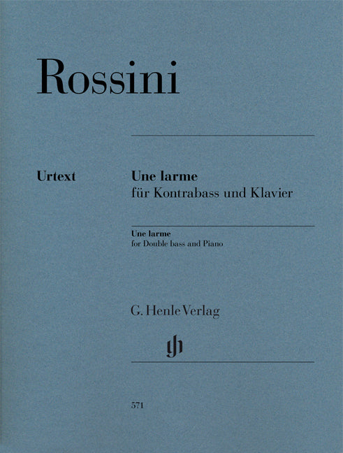 Une larme, pour contrebasse et piano | Gioachino Rossini