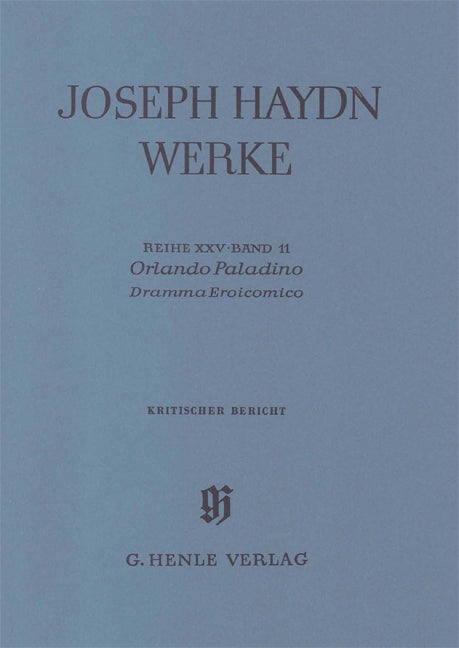Orlando Paladino - Dramma eroicomico - 2e partie | Franz Joseph Haydn | Orchestre | Livre | HN 5733