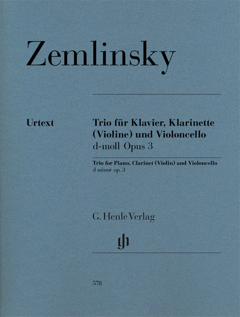 Trio avec clarinette en ré mineur, op. 3 | Alexander Zemlinsky