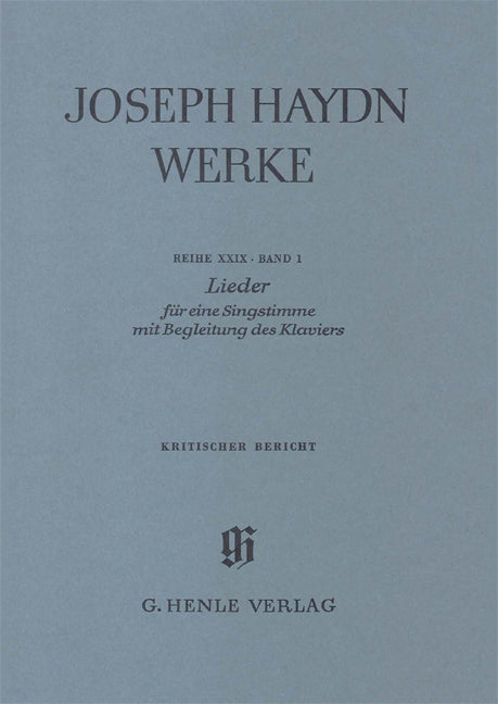 Chants pour une voix avec accompagnement de piano | Franz Joseph Haydn