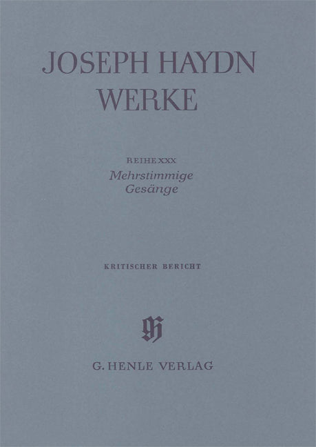 Chants pour plusieurs voix - Commentaire critique | Franz Joseph Haydn