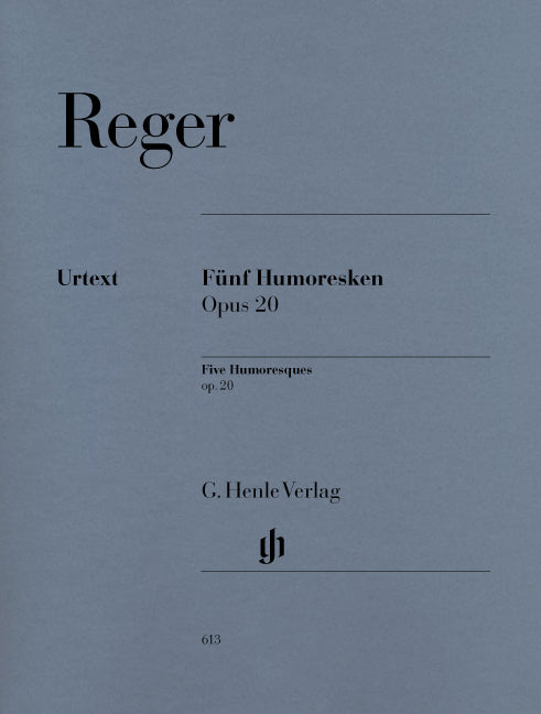 Cinq Humoresques pour piano, op. 20 | Max Reger