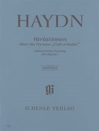 Variations sur l'hymne « Gott erhalte » | Franz Joseph Haydn | Piano | Livre | HN 630