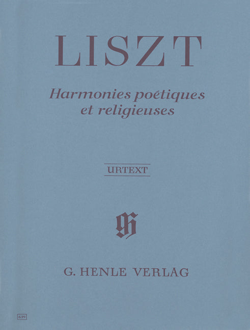 Harmonies Poétiques et Religieuses de Franz Liszt, Livre pour piano