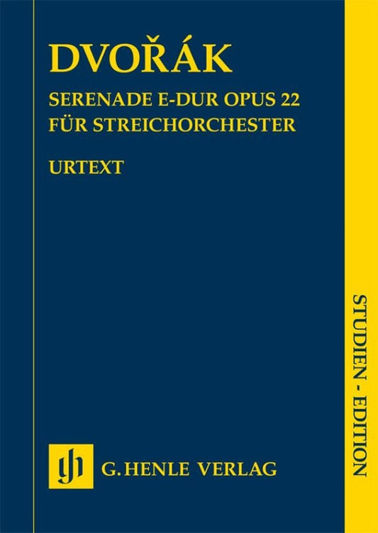 Sérénade en mi majeur, op. 22 | Antonin Dvorak | Orchestre à cordes | Partition d'étude