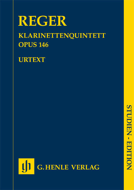Quintette avec clarinette en la majeur, op. 146 | Max Reger | Quatuor à cordes | Partition d'étude