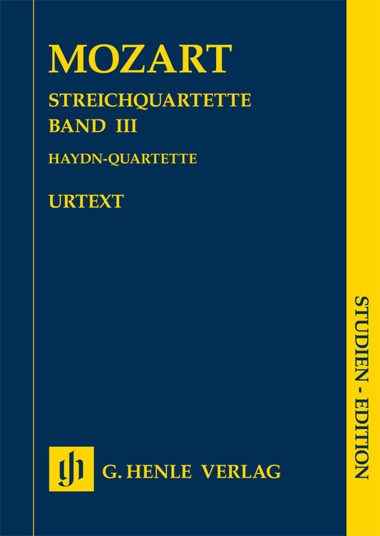 Quatuors à cordes - Volume III | Wolfgang Amadeus Mozart | Quatuor à cordes | Partition d'étude
