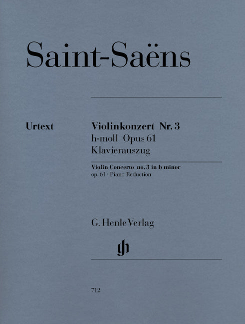 Concerto pour violon n° 3 en si mineur, op. 61 | Camille Saint-Saëns