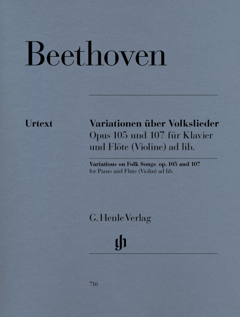 Variations sur des chansons populaires, op. 105 et 107 | Ludwig van Beethoven