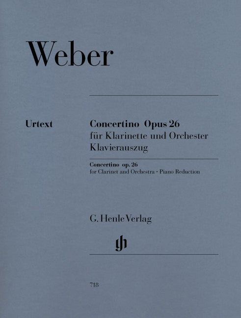 Concertino, op. 26, pour clarinette et orchestre | Carl Maria von Weber