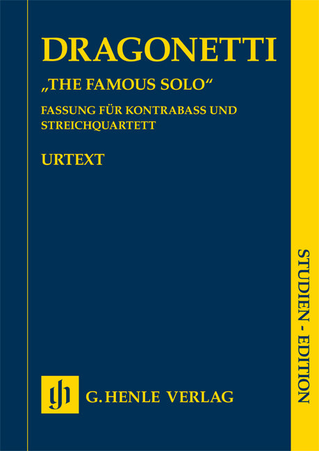 Le Solo célèbre | Domenico Dragonetti | Quatuor à cordes