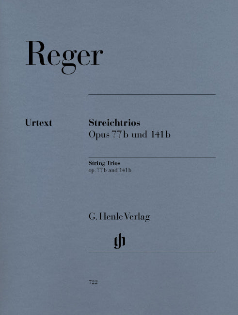 Trios à cordes en la mineur, opus 77b, et en ré mineur, opus 141b | Max Reger