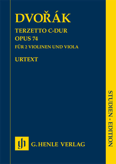 Terzetto en ut majeur, op. 74 | Antonín Dvořák | Violon | Partition d'étude
