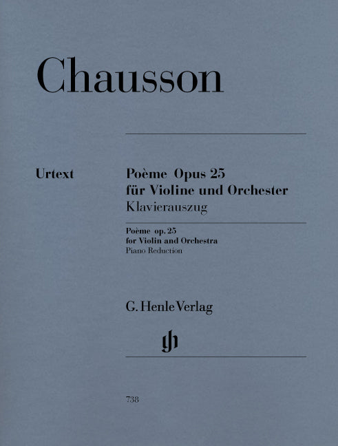 Poème, op. 25, pour violon et orchestre | Ernest Chausson