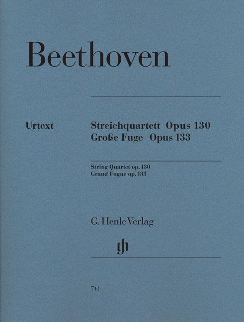 Quatuor à cordes, op. 130 / Grande Fugue, op. 133 | Ludwig van Beethoven | Quatuor à cordes | Livre