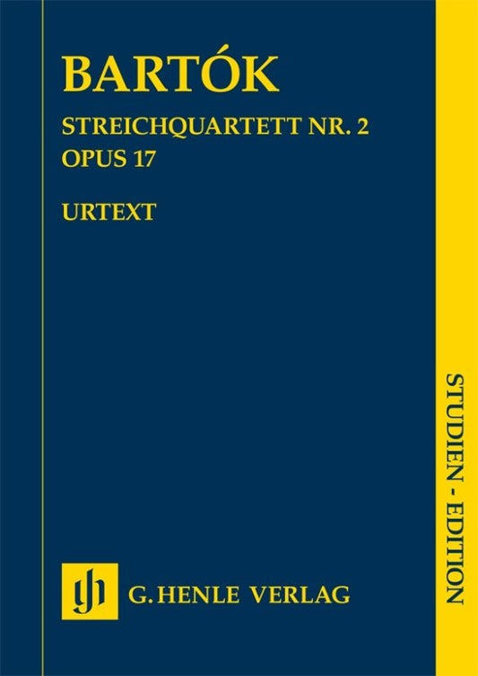 Quatuor à cordes n° 2, op. 17 | Béla Bartók | Quatuor à cordes | Partition d'étude