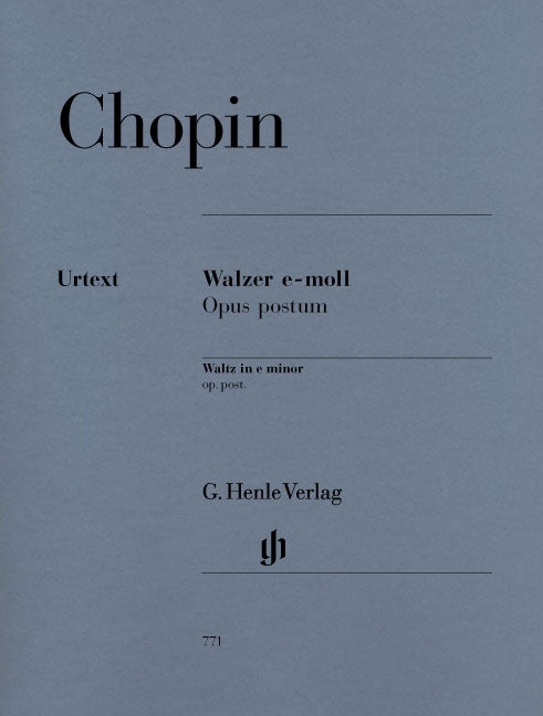 Valse en mi mineur, opus posthume | Frédéric Chopin | Piano