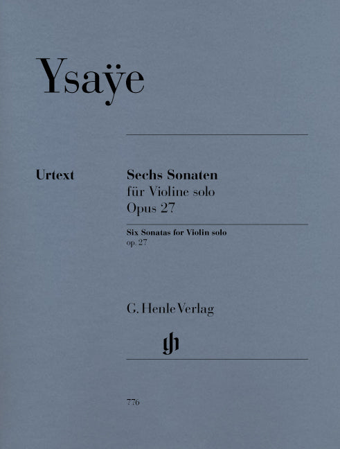 6 sonates, opus 27 | Eugène Ysaÿe | Violon