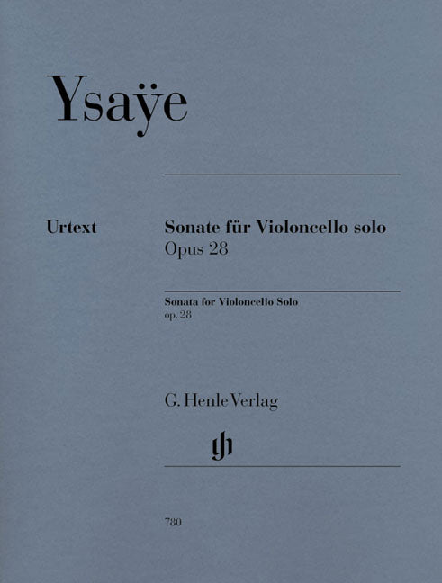 Sonate, opus 28 | Eugène Ysaÿe | Violoncelle
