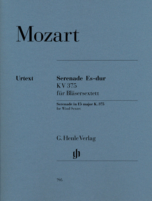 Sérénade en mi bémol majeur, K. 375 | Wolfgang Amadeus Mozart | Clarinette | Partition + parties