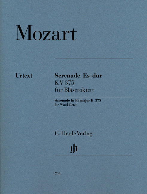 Sérénade en mi bémol majeur, K. 375, pour octuor à vent | Wolfgang Amadeus Mozart