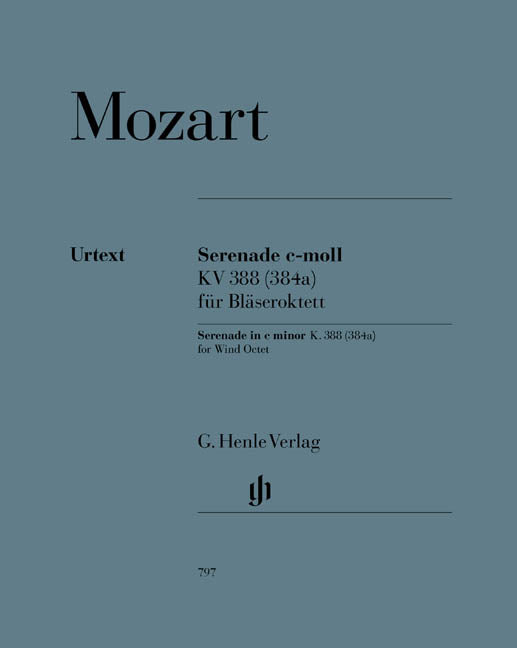 Sérénade en ut mineur, pour octuor à vent | Wolfgang Amadeus Mozart