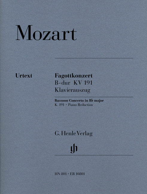Concerto pour basson en si bémol majeur, K. 191 | Wolfgang Amadeus Mozart
