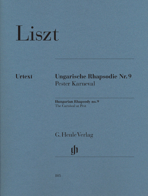 Hungarian Rhapsody No.9 - The Carnival At Pest de F. Lisz, Livre pour piano